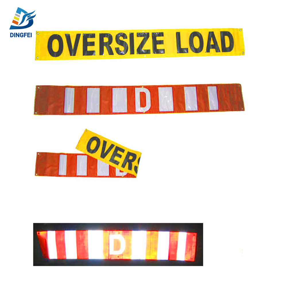 Double Sided Reflective Oversize Load Vehicle Roll Up Banner - 